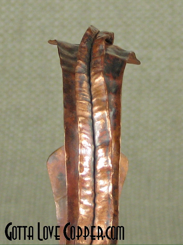 Crazy Folded Copper Cuff