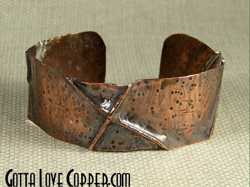 Folded Copper Cuff