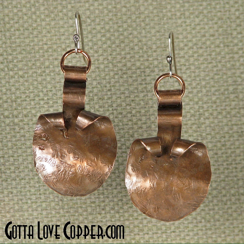 Ripple Spade Earrings