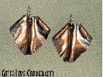 Folded Leaf Earrings