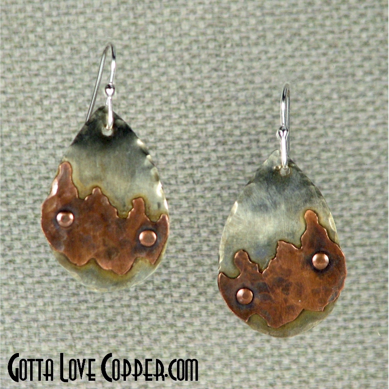 Nickel-Silver & Copper Earrings