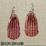 Folded Copper Earrings