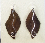 Plate Earrings with Sterling Accents