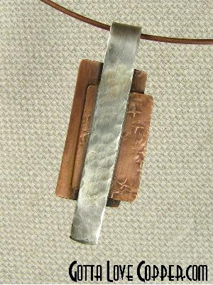 Silver and Copper Pendant