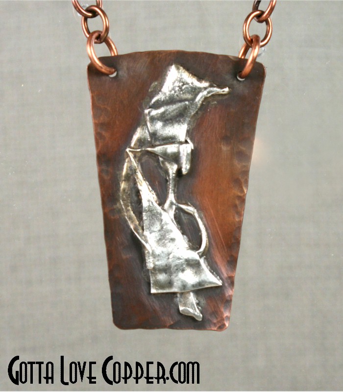 Silver and Copper Pendant