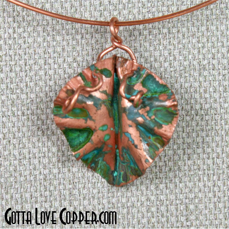 Colored Leaf Pendant