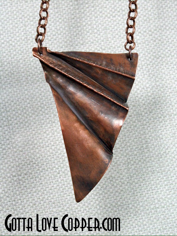 Folded "Wing" Pendant
