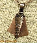 Wedge Pendant with Chain
